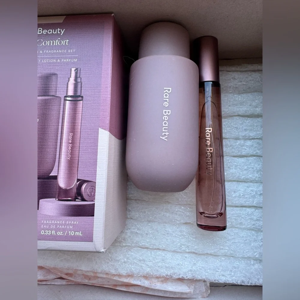 NWT Rare Beauty Find Comfort Mini Lotion & Fragrance Set